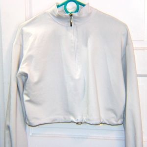 Nastygal cropped white top